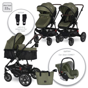 Комбинирана количка LORELLI LORA до 22 кг. grey