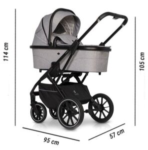 Бебешка количка 2в1 Cavoe Axo Comfort Frost с Чанта