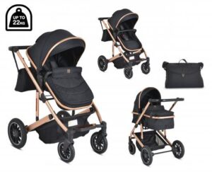 Комбинирана детска количка Moni Thira зелен