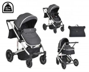 Комбинирана детска количка Moni Thira зелен