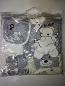 Baby Dji Комплект за изписване 7 части сив