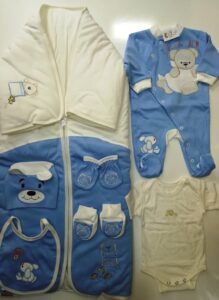 Baby Dji Комплект за изписване 7 части син