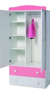 Dizain Baby Двукрилен Гардероб Ливио Зайчета северен дъб