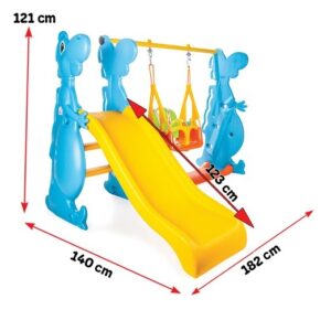 Пързалка с люлка Dino - 06099