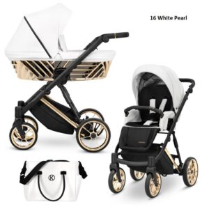 Бебешка количка Kunert Ivento Glam Eco White Pearl