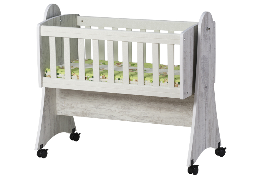 Бебешка дървена люлка Dizain Baby Зори 90/44 см с колелца - Image 3