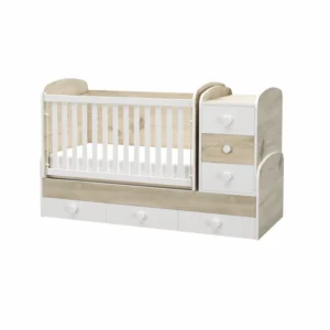 Трансформиращо се бебешко легло Деси Макси в юношеско легло и бюро с 6 чекмеджета