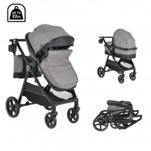 Комбинирана детска количка Moni TOKYO сив