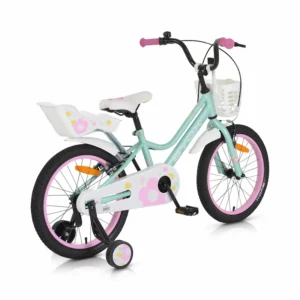Детско колело Byox Quincy 18 мента с преден кош и бутилка за вода