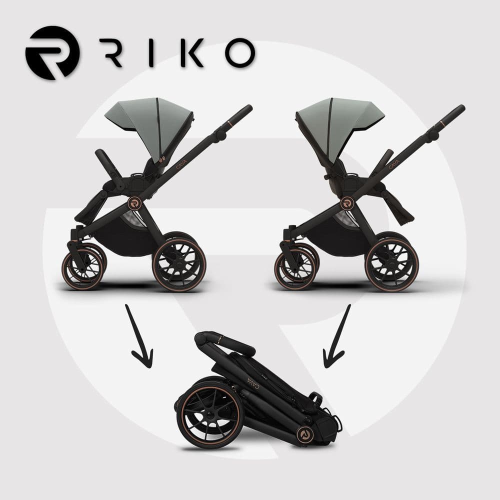 БЕБЕШКА КОЛИЧКА RIKO Cava 12 Sage - Image 5