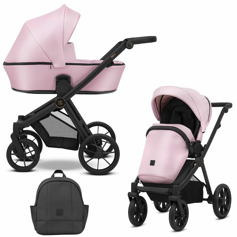 Бебешка количка Kunert Brav Baby Pink Еко кожа - Image 2
