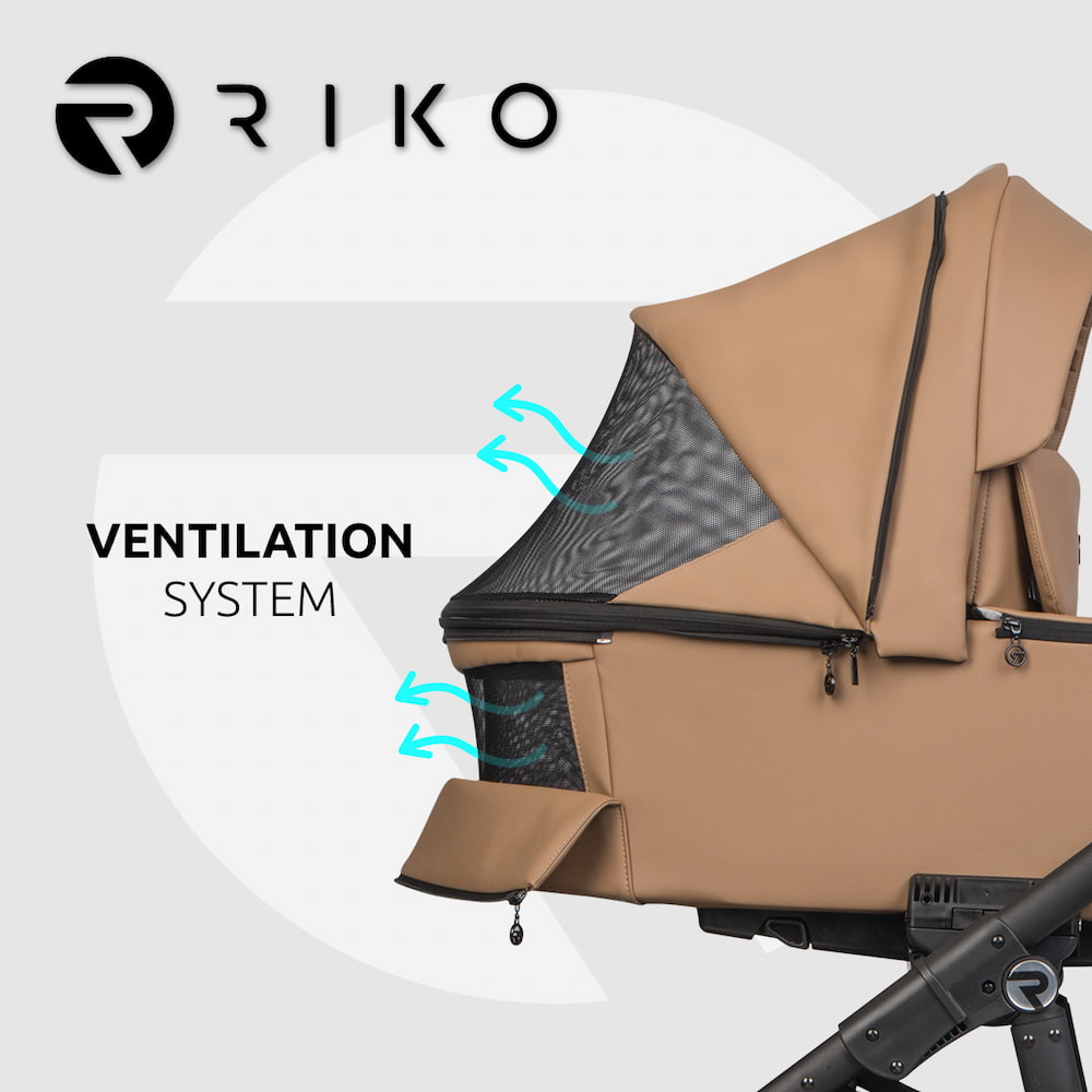 БЕБЕШКА КОЛИЧКА RIKO Aura 02 Camel - Image 3