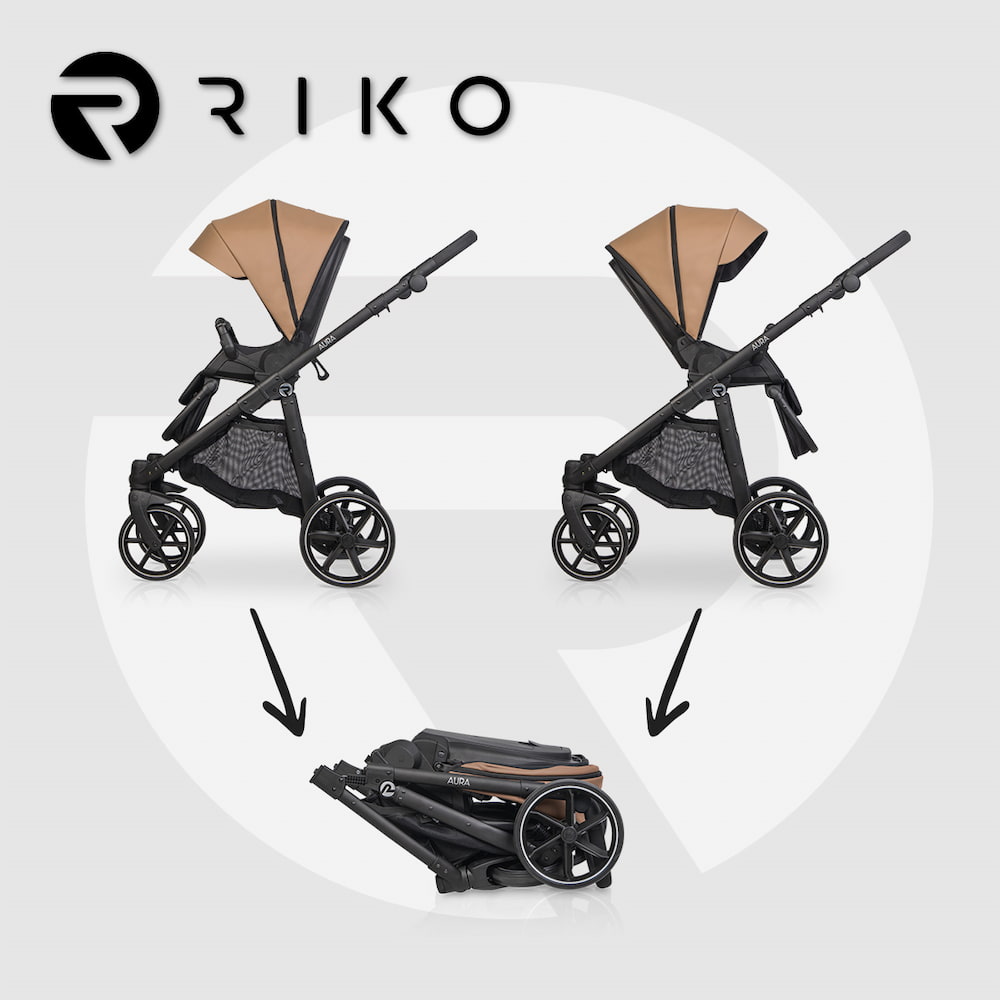 БЕБЕШКА КОЛИЧКА RIKO Aura 02 Camel - Image 2