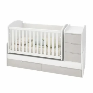 Трансформиращо се бебешко легло Dizain Baby Съни в модерен нюанс Кашмир и Бяло