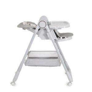 Детски стол за хранене с подарък Moni Surprise сив