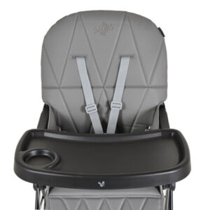 Детски стол за хранене Cangaroo Waffle сив