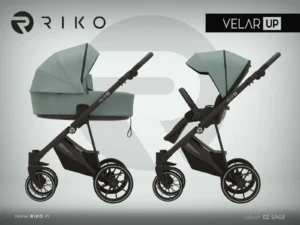 Бебешка комбинирана количка Riko Velar Up 02 в прецизен маслинов цвят Sage
