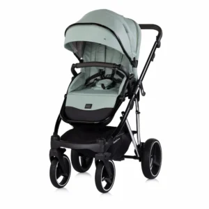 Бебешка количка Chipolino Империум 3 в 1 в цвят матча (зелен) с всички аксесоари