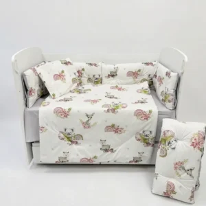 Спален комплект Dizain Baby Бамби сиво ранфорс лукс