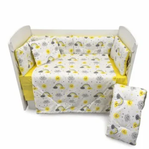 Бебешки спален комплект Dizain Baby Слънчева дъга ранфорс