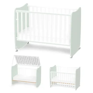 Бебешко легло-люлка Lorelli STARS в цвят Milky Green от 18 мм ламинирано ПДЧ