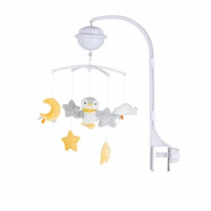 Бебешка музикална въртележка Пингвинче с нощен проектор и Bluetooth функция