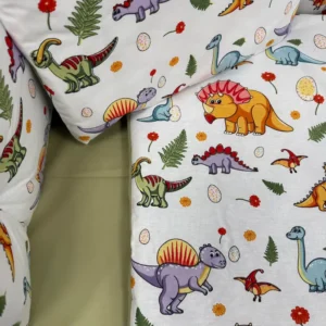 Спален комплект Dizain Baby Сладки Динозавърчета – Весел ранфорс лукс за детската стая