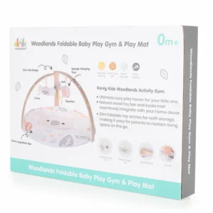 Активна гимнастика Koala с висящи играчки и мека подложка