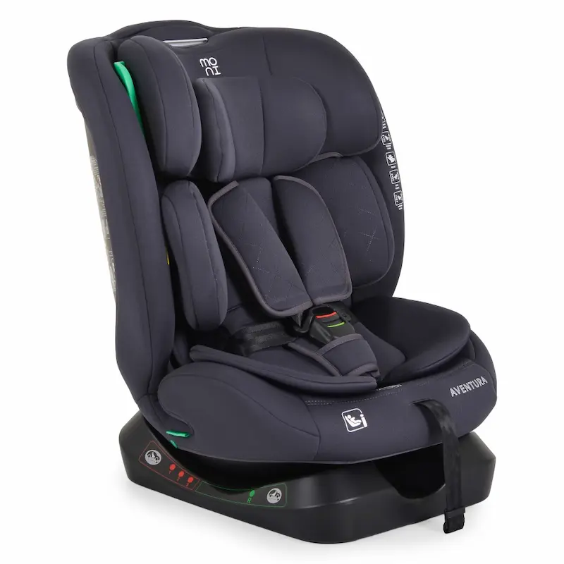 Сиво столче за кола Moni Aventura i-Size 40-150 см