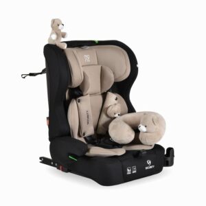Бежово детско столче за кола Moni Security i-Size с ISOFIX