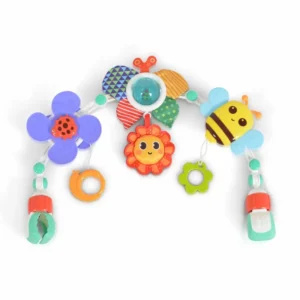 Бебешка образователна арка Цвете 48x5x36 см с висящи дрънкалки