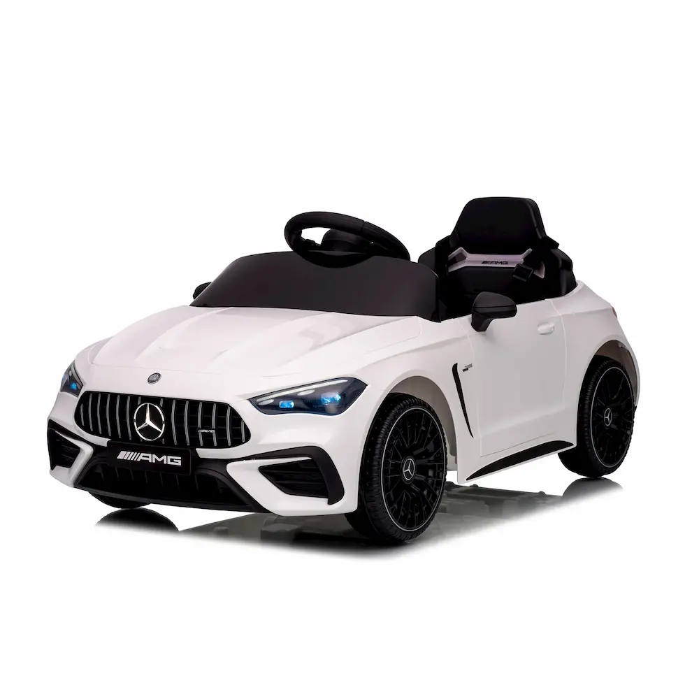 Детска акумулаторна кола Mercedes AMG CLE 53 в бял цвят от pif.bg