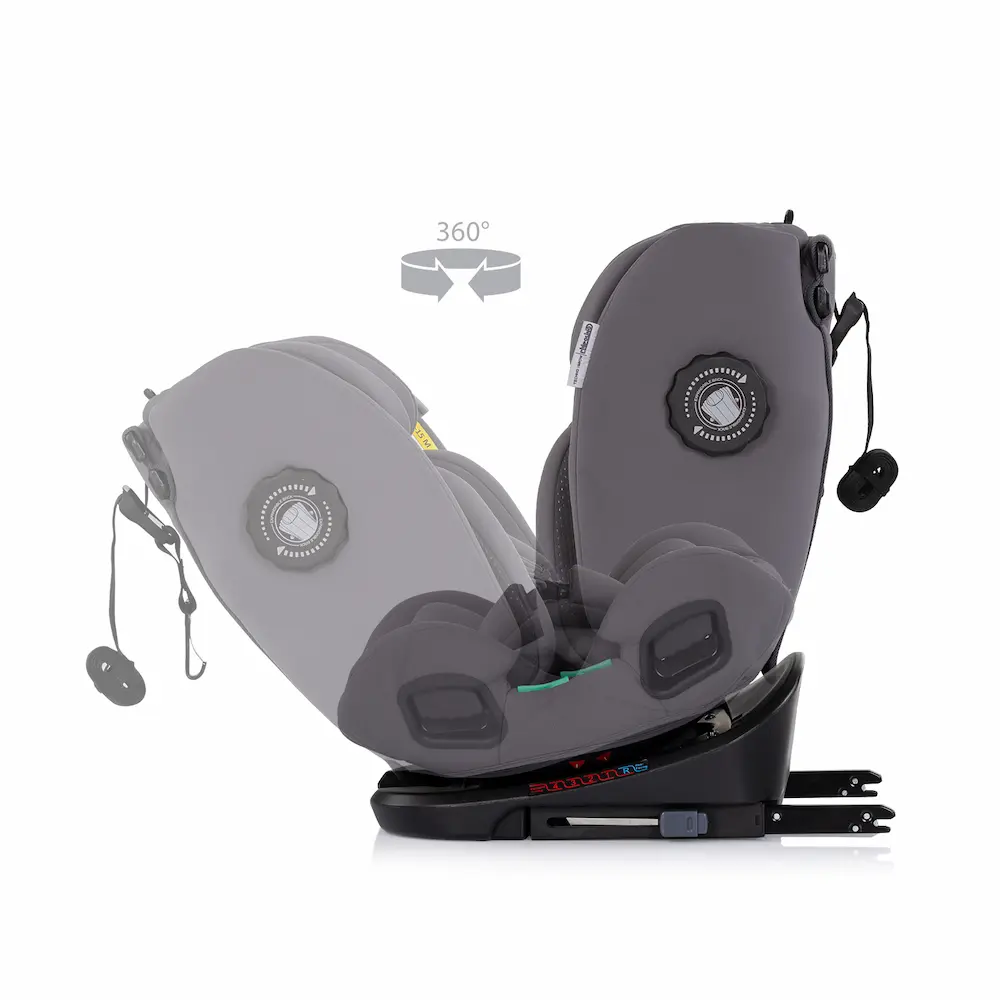 Стол за кола Chipolino Techno iGROW 360 I-SIZE 40-150 черно - Image 3
