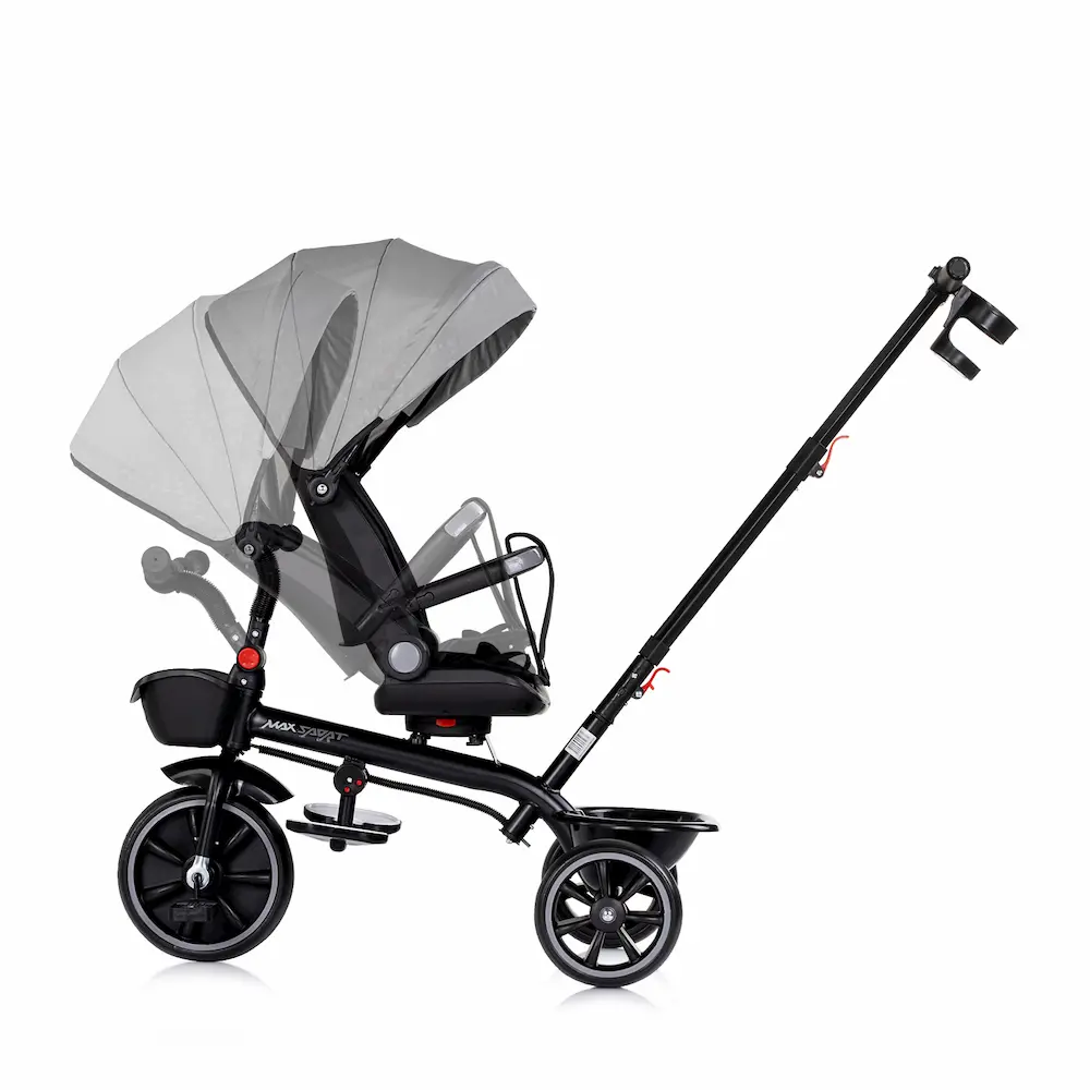 Триколка със сенник Chipolino MAX SPORT Сива - Image 3
