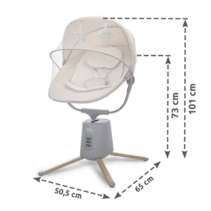 Електрически шезлонг с люлеене Lorelli STORKY BEIGE