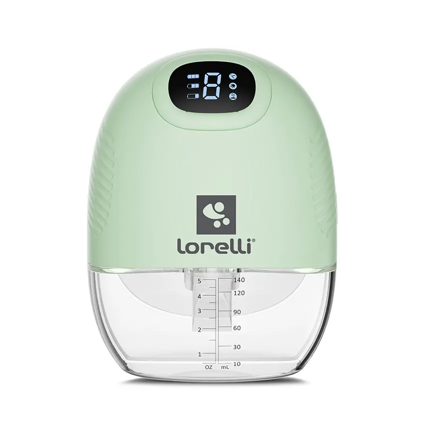 Безжична помпа за кърма Lorelli Hands Free Alice Зелена за поставяне в сутиен