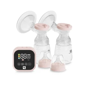 Двойна електрическа помпа за кърма Eva Pink с шишета и LED дисплей