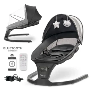 Електрически шезлонг Lorelli SIENA GRAPHITE със сенник и Bluetooth от pif.bg
