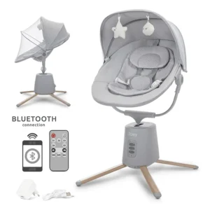 Електрически шезлонг Lorelli STORKY GREY с дървен ефект от pif.bg