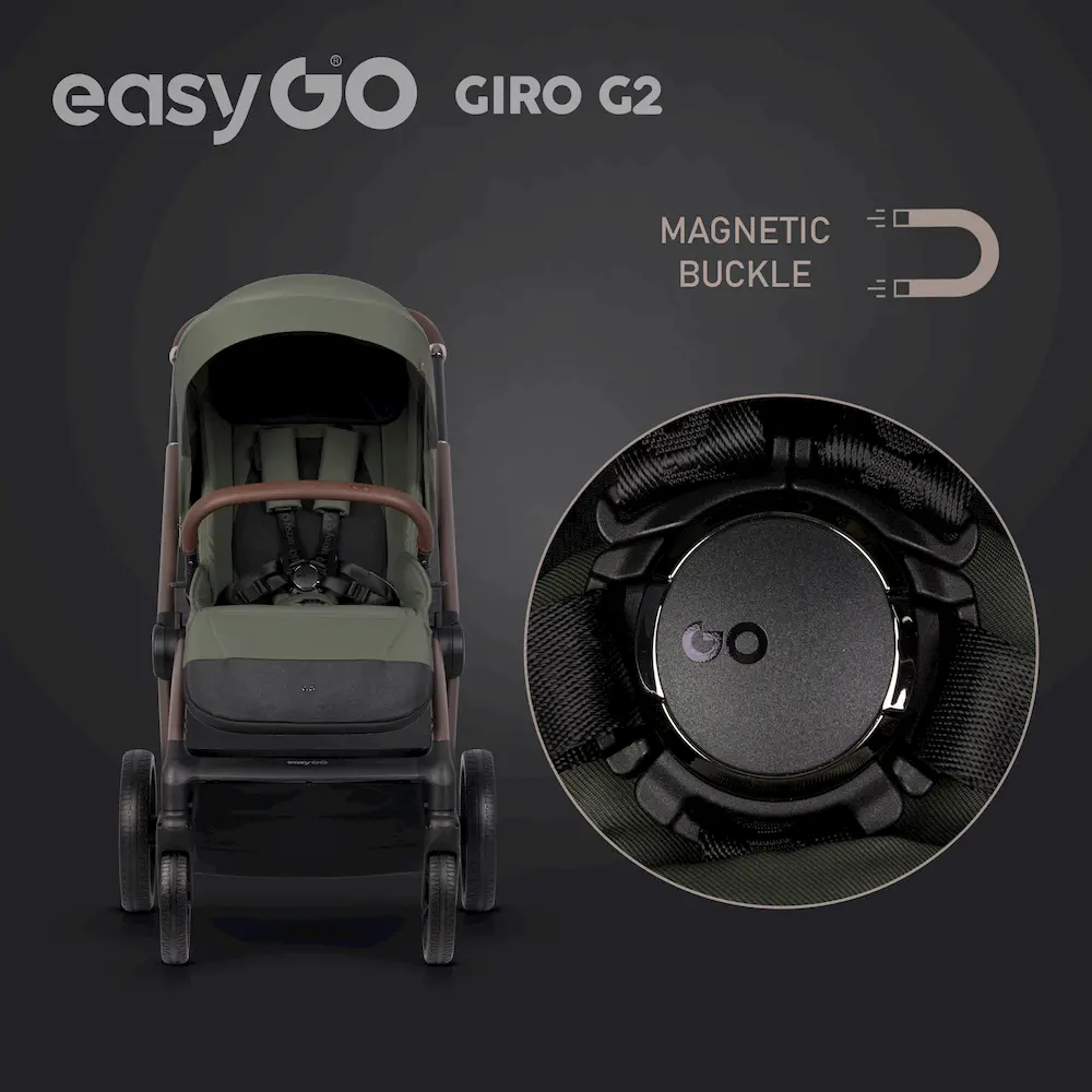 Детска количка EASYGO GIRO G2 2в1 Khaki - Image 6
