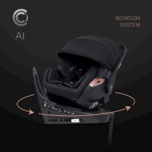 Столче за кола CAVOE AI с въртяща се ISOFIX база и система за завъртане