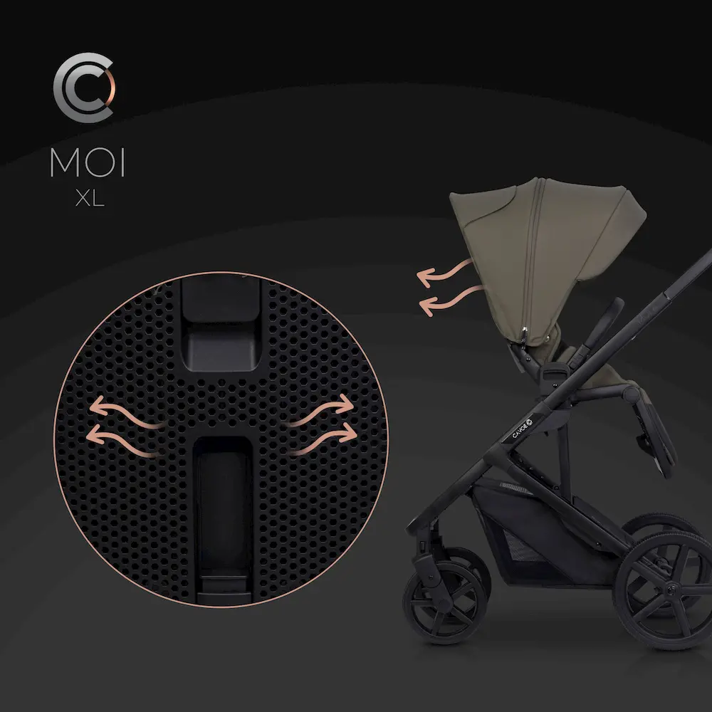 Бебешка количка Cavoe Moi XL Moss - Image 8