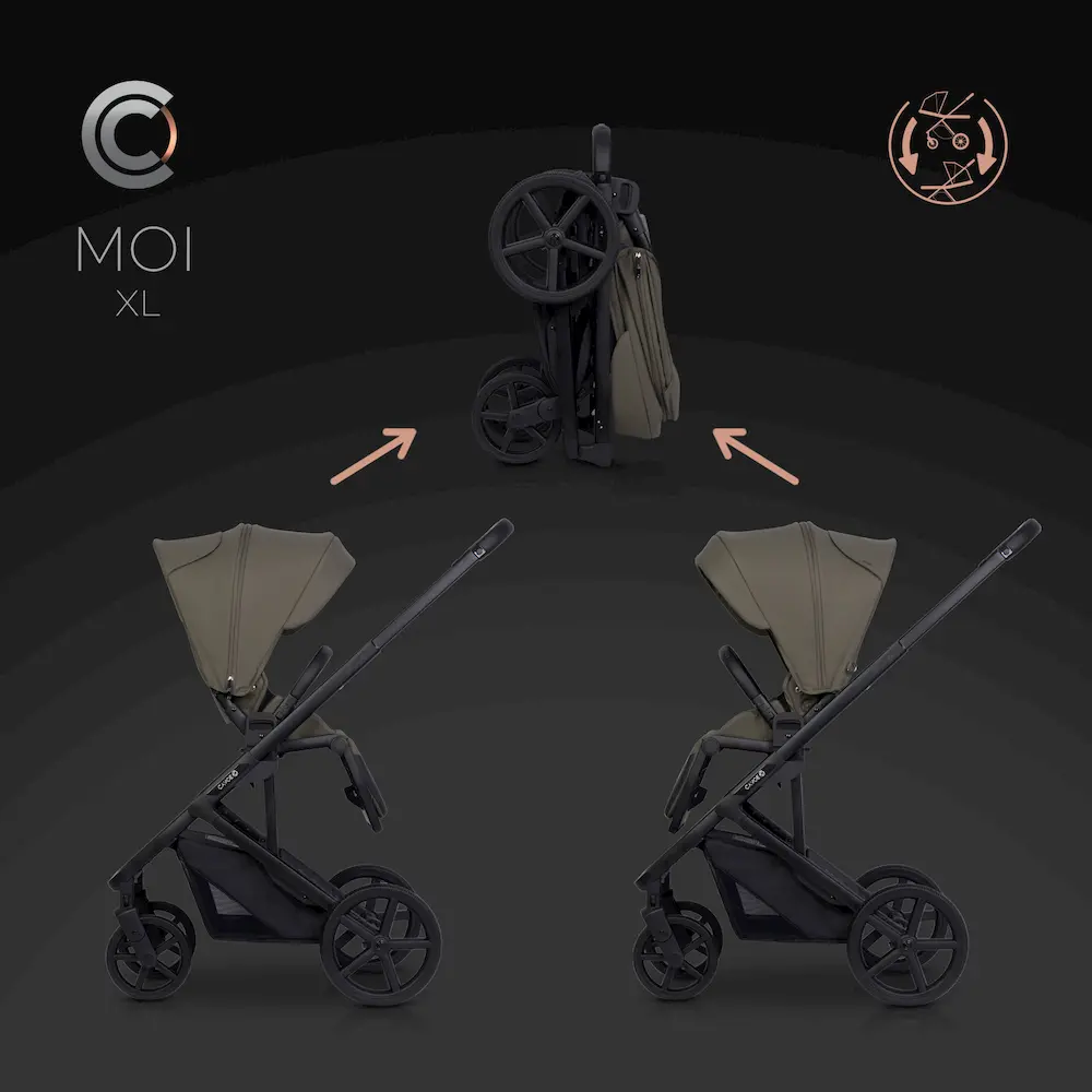Бебешка количка Cavoe Moi XL Moss - Image 3